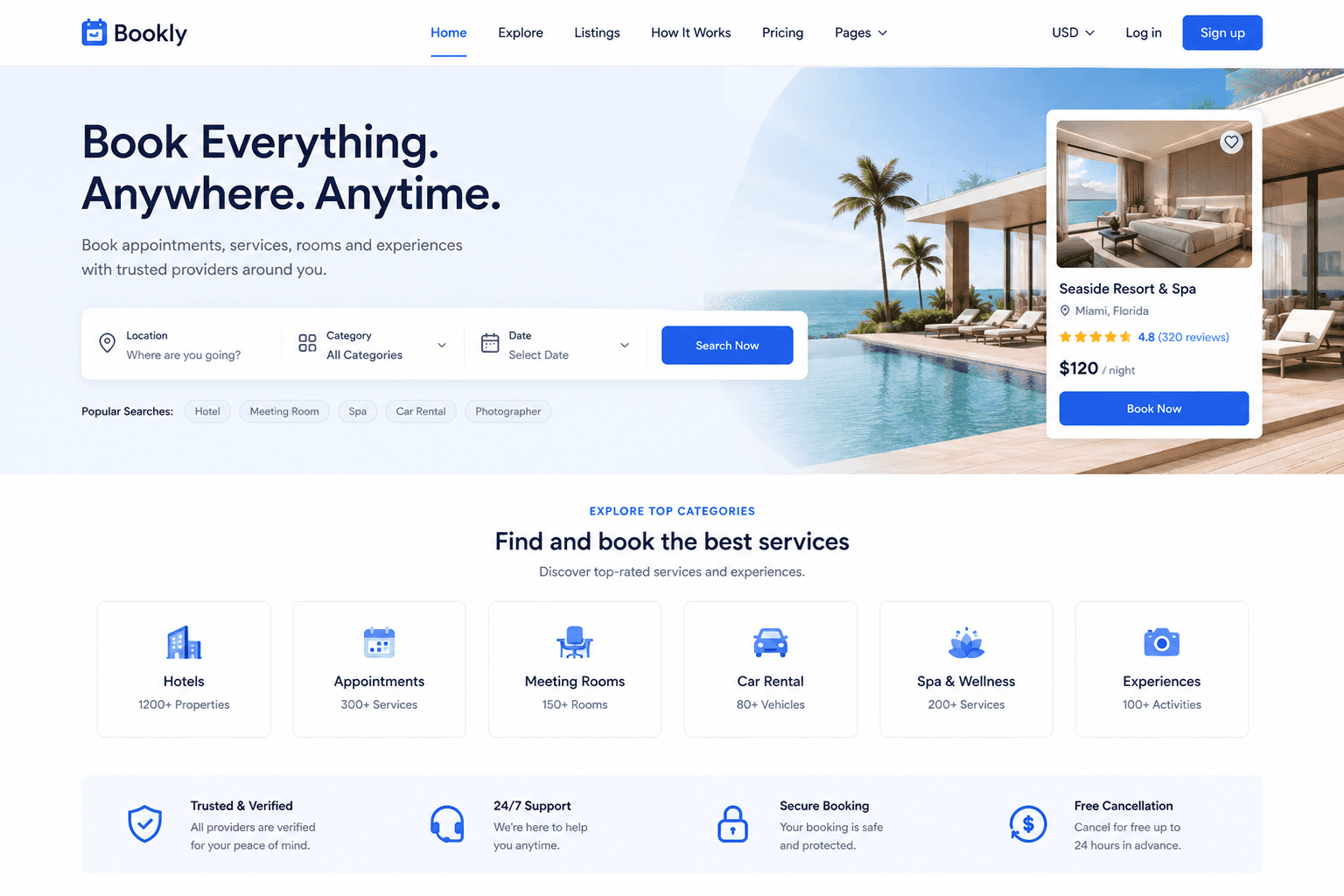 Bookly Booking Website